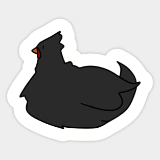 Black Chicken Sticker